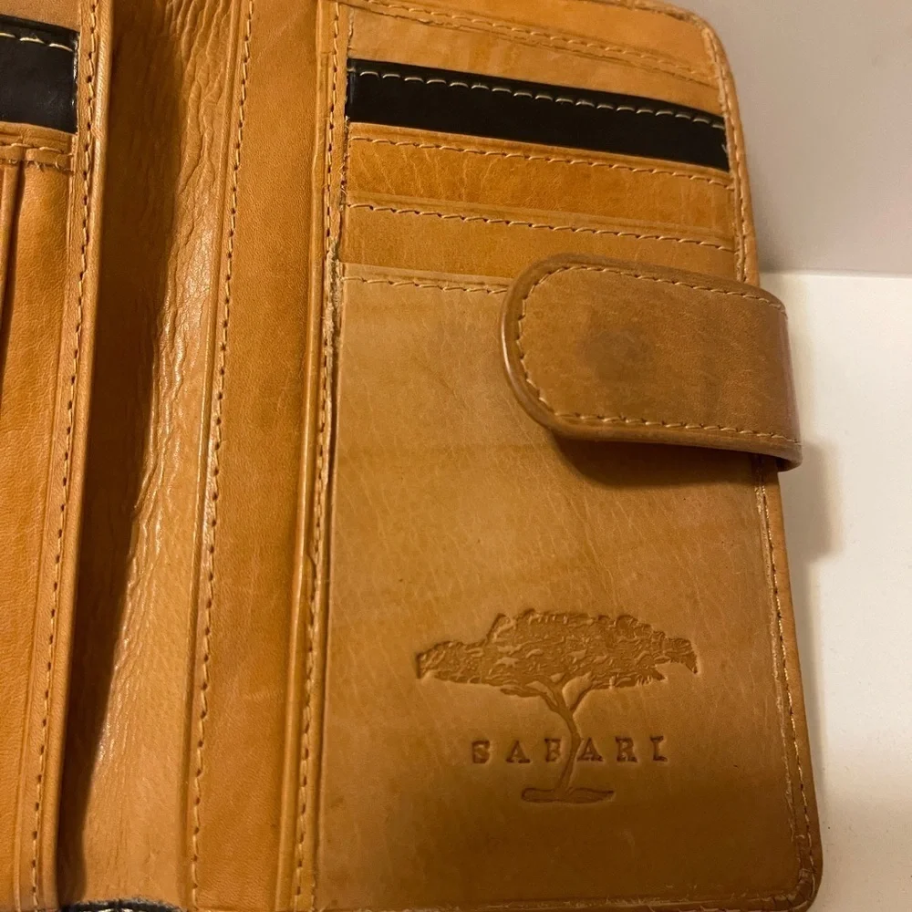 SAFARI LICHFIELD LEATHER lack and tan